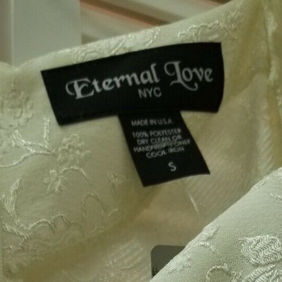 Ivory Romantic Goth Eternal Love Long Dress 2329 - Picture 6 of 12